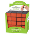 Almine Black Sanding Block, 20 Count, Orange