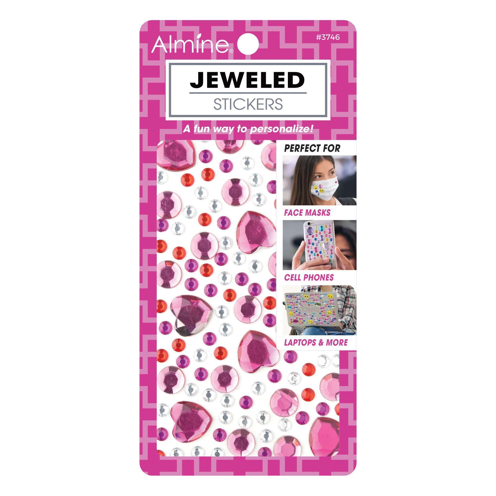 Almine Jeweled Stickers, Assorted