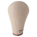 Annie Cork Canvas Block Wig Mannequin Head 22 Inch Tall, 1 Count, Beige