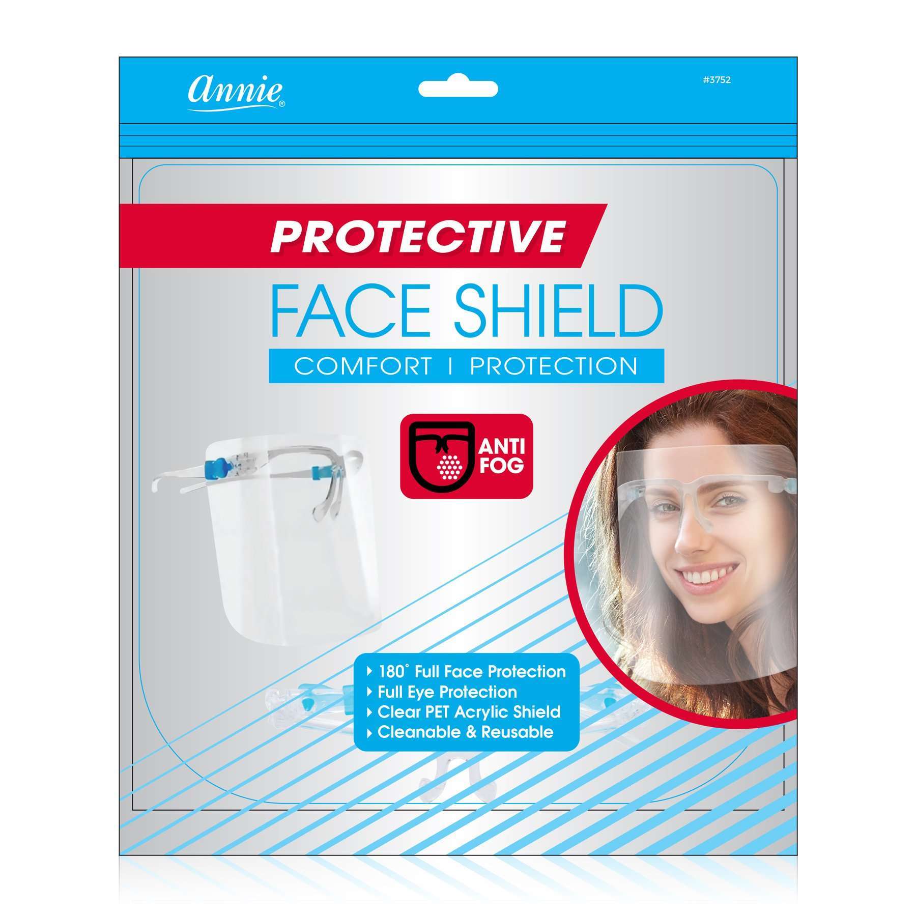 Annie Anti-Fog Protective Face Shield Sunglass Style