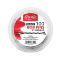 Annie Bob Pins Crimped 2 Inch, 100 Count, Black