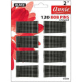 Annie Bob Pins Crimped 2 Inch, 120 Count, Black