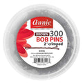 Annie Bob Pins Crimped 2 Inch, 300 Count, Brown