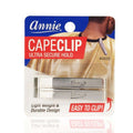 Annie Premium Hair Cutting Cape Clip, 2 Count, Silver