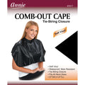 Annie Comb-Out Cape Tie String Closure, 1 Count, Black