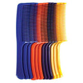 Annie Curved Teeth Bush Comb 9 Inch, 12 Count, Assorted Colors
