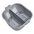 Annie Divided Hair Dye & Tint Bowl with Rubber 700ml, 1 Count, Grey