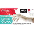 Annie Latex Gloves Powder Free, 100 Count Salon Gloves, White