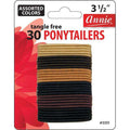 Annie Tangle Free Ponytailers 3 1/2 Inch, 30 Count, Assorted Colors