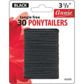 Annie Tangle Free Ponytailers 3 1/2 Inch, 30 Count, Black