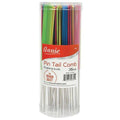 Annie Premium Pin Tail Comb, 36 Count Jar, Assorted Colors
