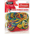 Annie Hair Rubber Band Large 26mm, 150 Count, Assorted Colors