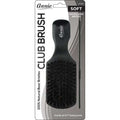 Annie Soft Wooden Club Brush & Comb Set, 100% Boar Bristle, Black