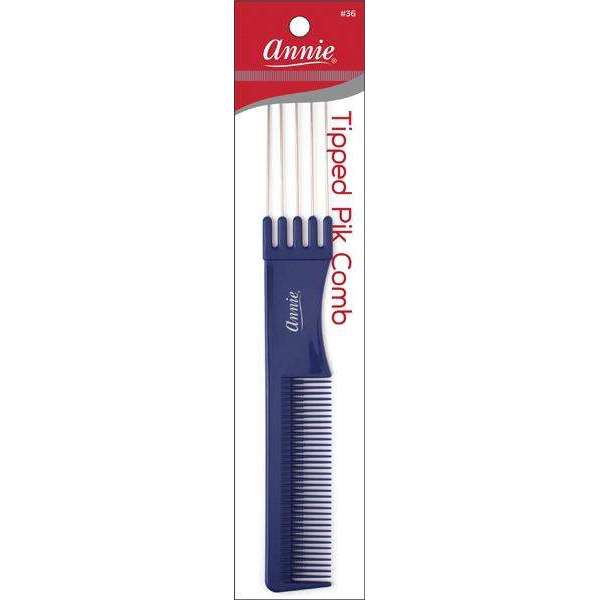 Annie Tipped Pik Comb, 1 Count, Assorted Color