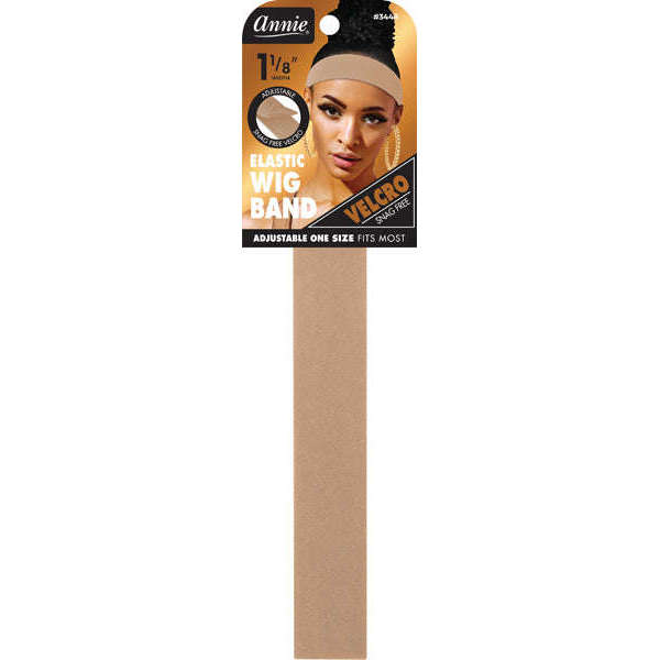 Annie Velcro Wig Band 3cm Light Brown