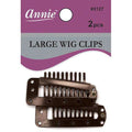 Annie Wig Clips Large, 2 Count, Brown