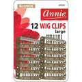 Annie Wig Clips Large, 12 Count, Blonde