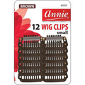 Annie Wig Clips Small, 12Count, Brown