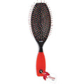 Annie Wire Cushion Ball-Tipped Bristle Massage Brush, 1 Count, Red