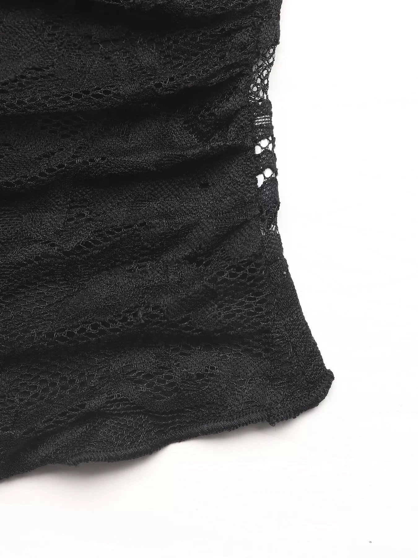 Lace V-Neck Slim Fit T-Shirt