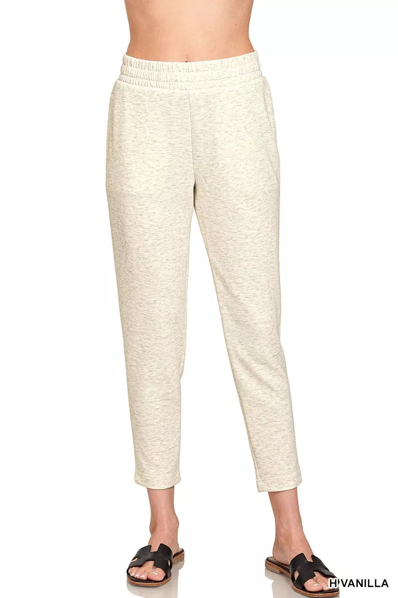 Zenana Scuba Capri Sweatpants with Pocket