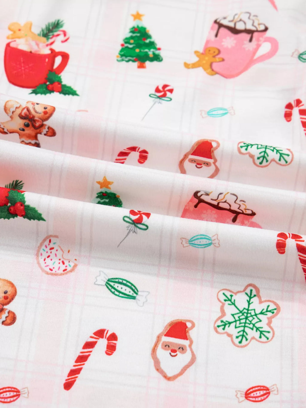 Christmas Spirit Cute Holiday Print Short Sleeve Shirt and Pants 2pcs Pajama Set