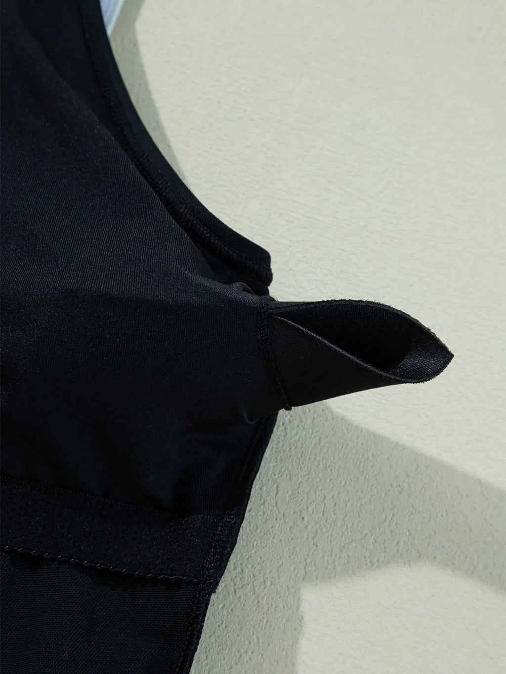 Ruffle Trim V-Neck One-Piece Swimsuit