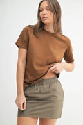 MONO B Round Neck Short Sleeve T-Shirt