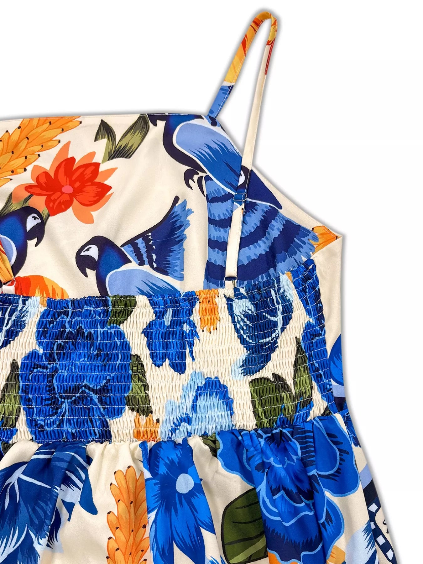 Plus Size Floral Print Spaghetti Strap Maxi Dress