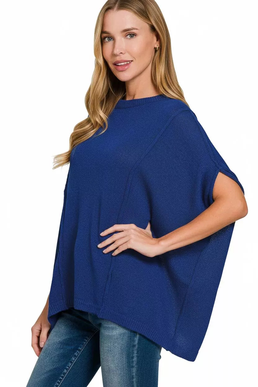 Zenana Drop Shoulder Short Sleeve Knit Top