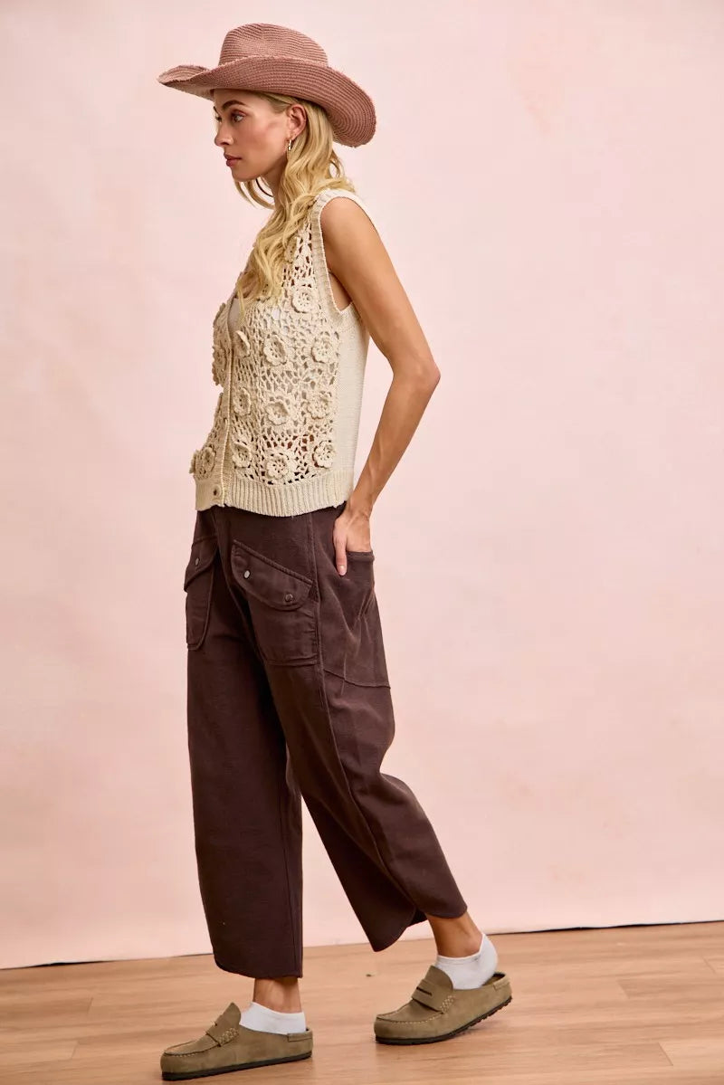 BiBi Washed Terry Pants with Pockets