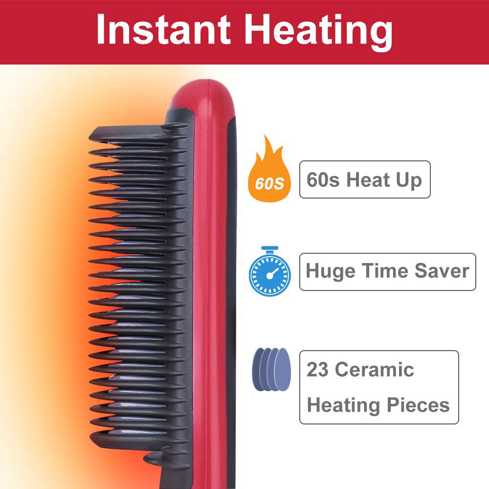 Straightening Brush and Hair Tools for Styling