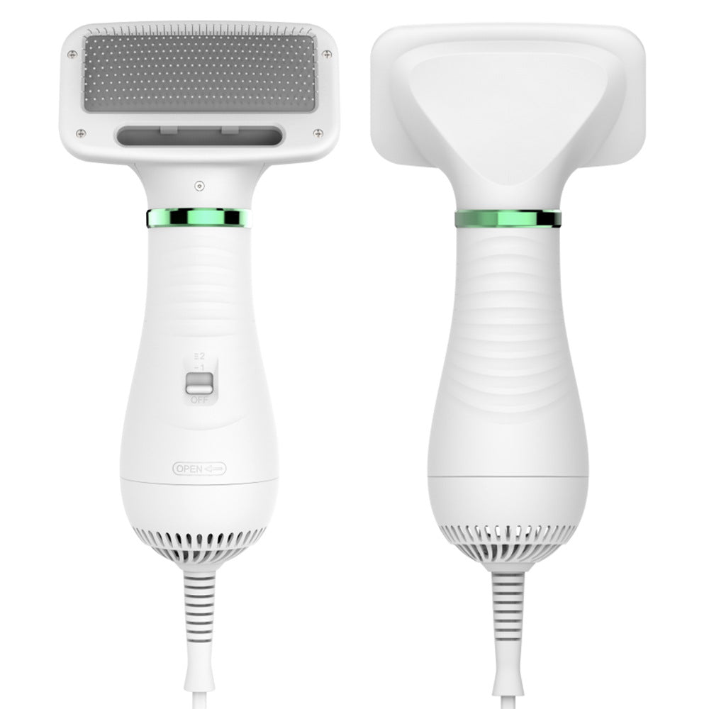 2-in-1 Pet Grooming Dryer and De-shedding Brush