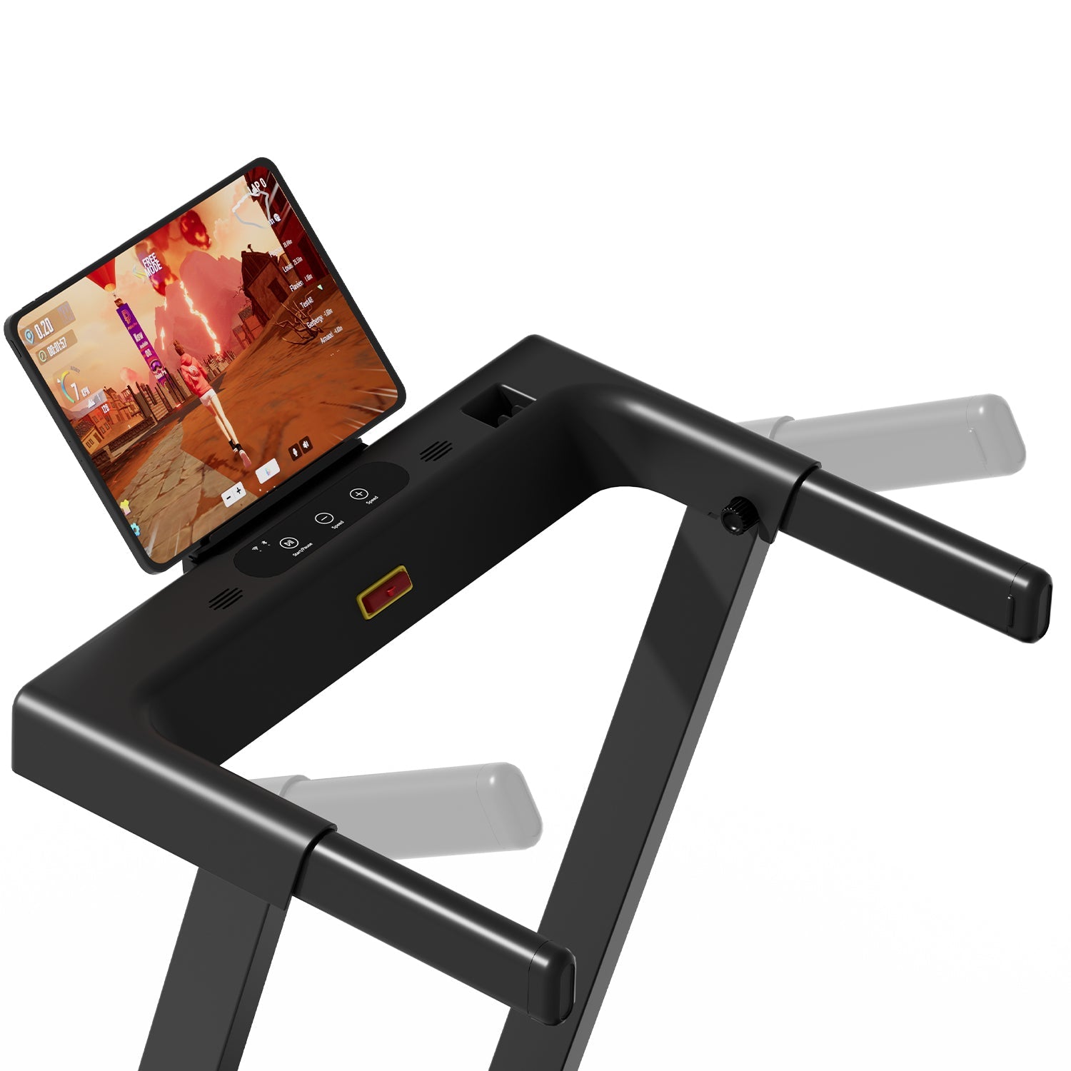 DeerRun All-New 2026 A1 Pro Move+ Smart Foldable Treadmill with 6% Incline & NFC | 350 lbs, 10 mph, Black