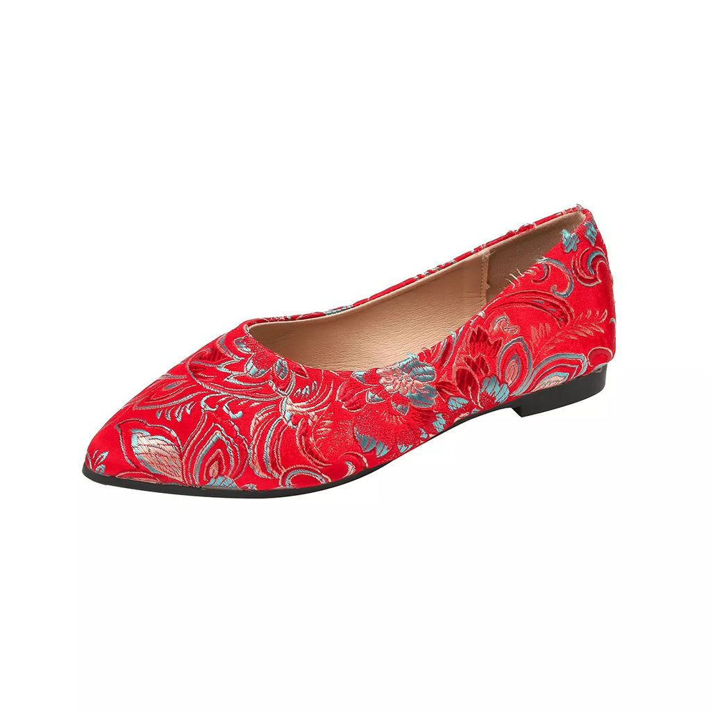 Point Toe Flats Slip-Ons