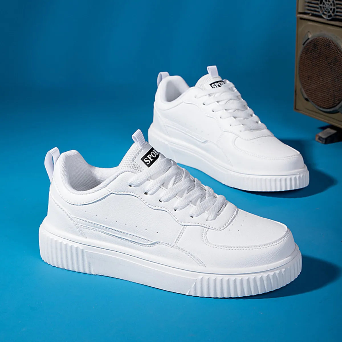 Lace Up Contrast Platform Sneakers