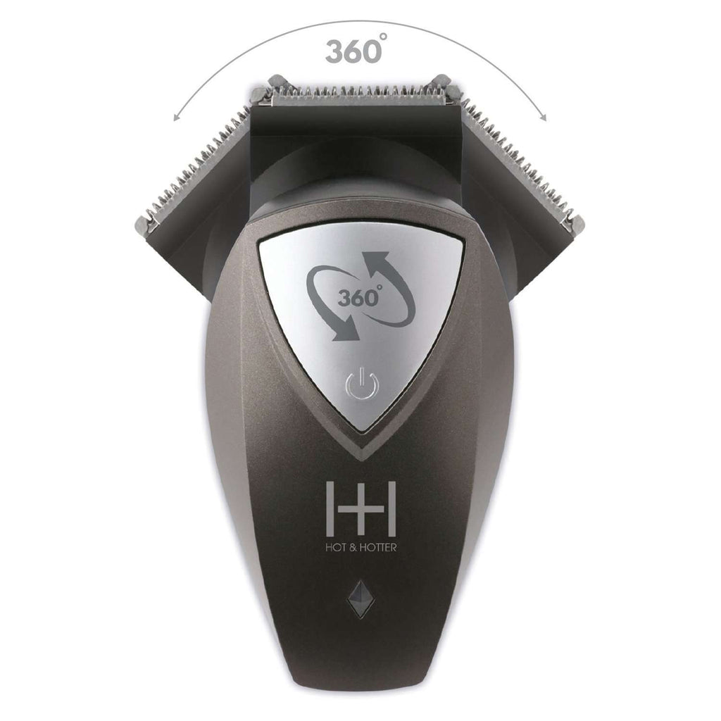 Hot & Hotter 360 Degree Rechargeable Self Cutter, 1 Count, Grey