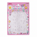 Joy Daisy Hair Barrettes, 10 Count, Frosted Clear