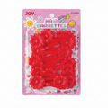 Joy Daisy Hair Barrettes, 10 Count, Red