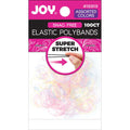Joy Elastic Hair Polybands 2.5cm Diameter, 100 Count, Transparent