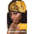 Ms. Remi Sequin Mesh Wrap, 1 Count, Gold