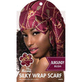 Ms. Remi Silky Wrap Scarf, 1 Count, Burgundy Rush