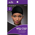 Ms. Remi Wig Cap, 2 Count, Black