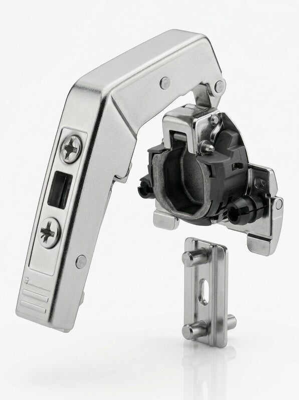 Blum 79B3493 Nickel Clip Top 15-Degree  Angle Inserta Cabinet Door Hinge
