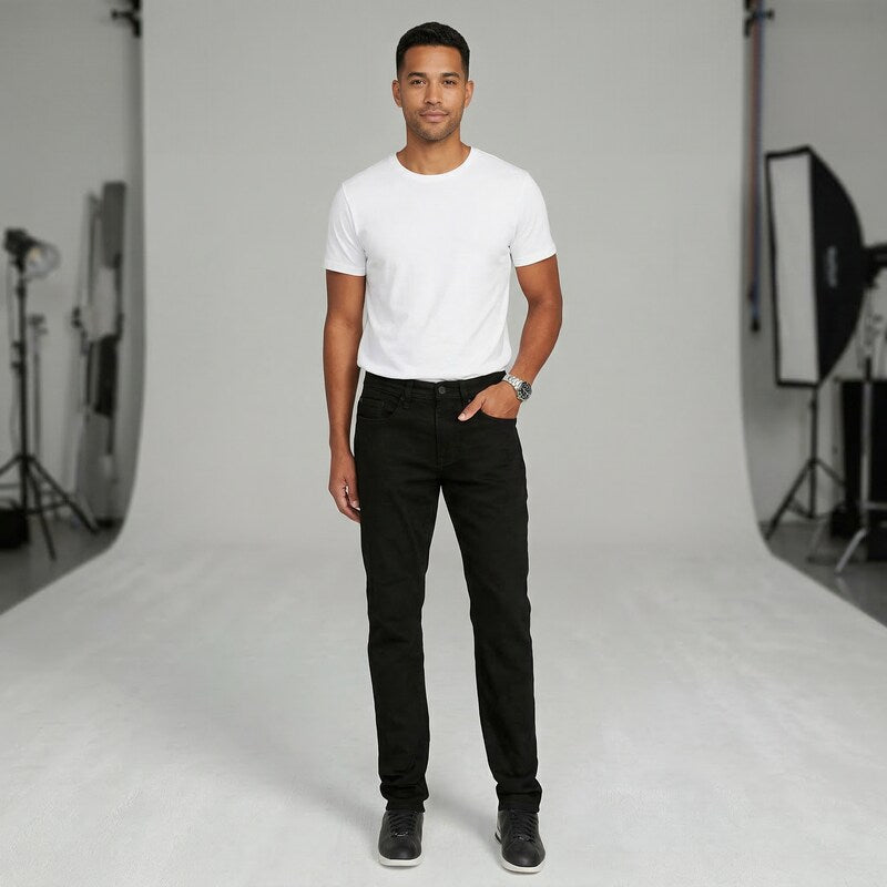 Buffalo David Bitton Mens Denim Slim Fit Straight Leg Jeans