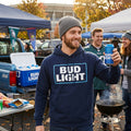 Bud Light Logo Mens Hoodie, Size Small