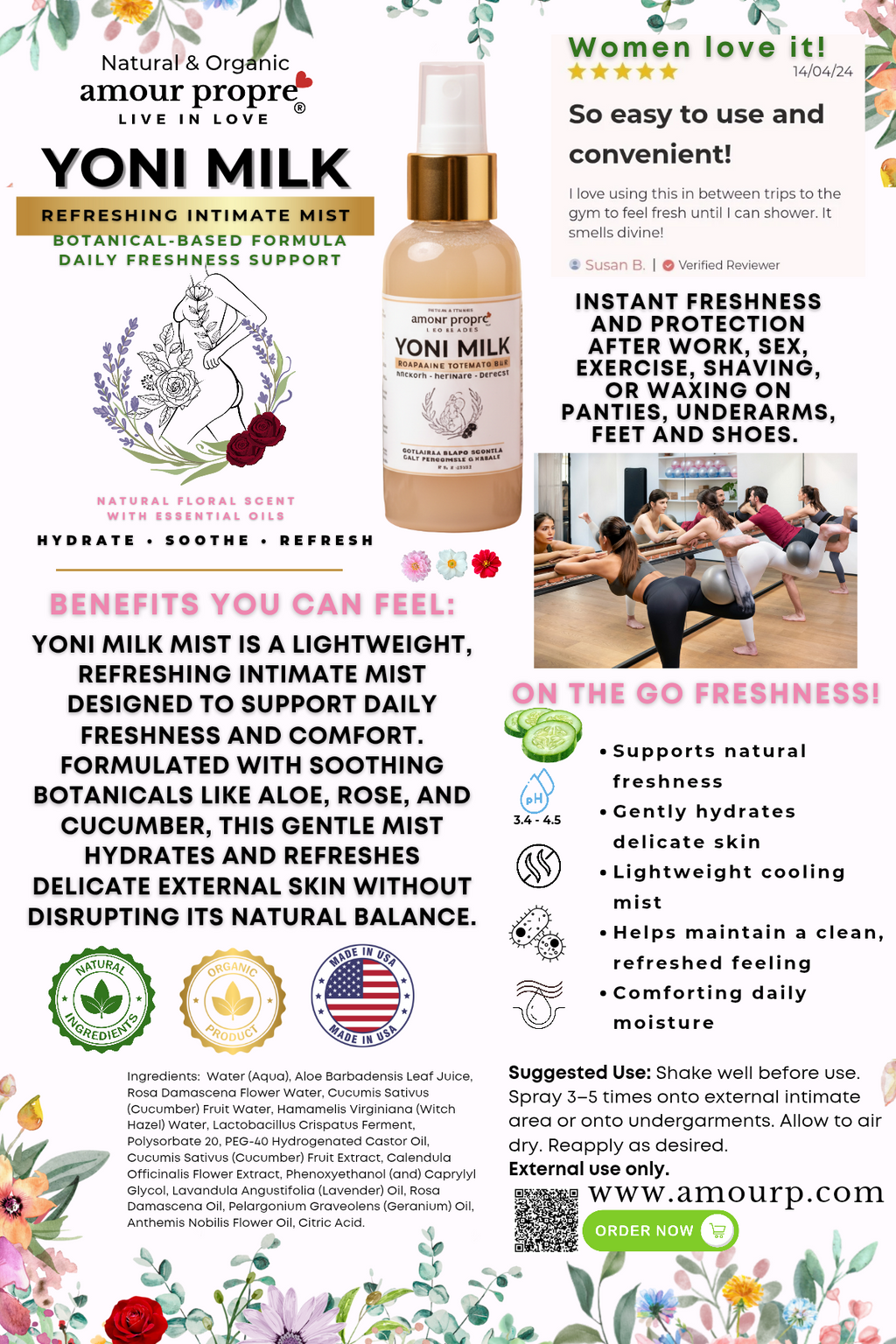 Yoni Milk Mist - Refreshing Intimate Mist