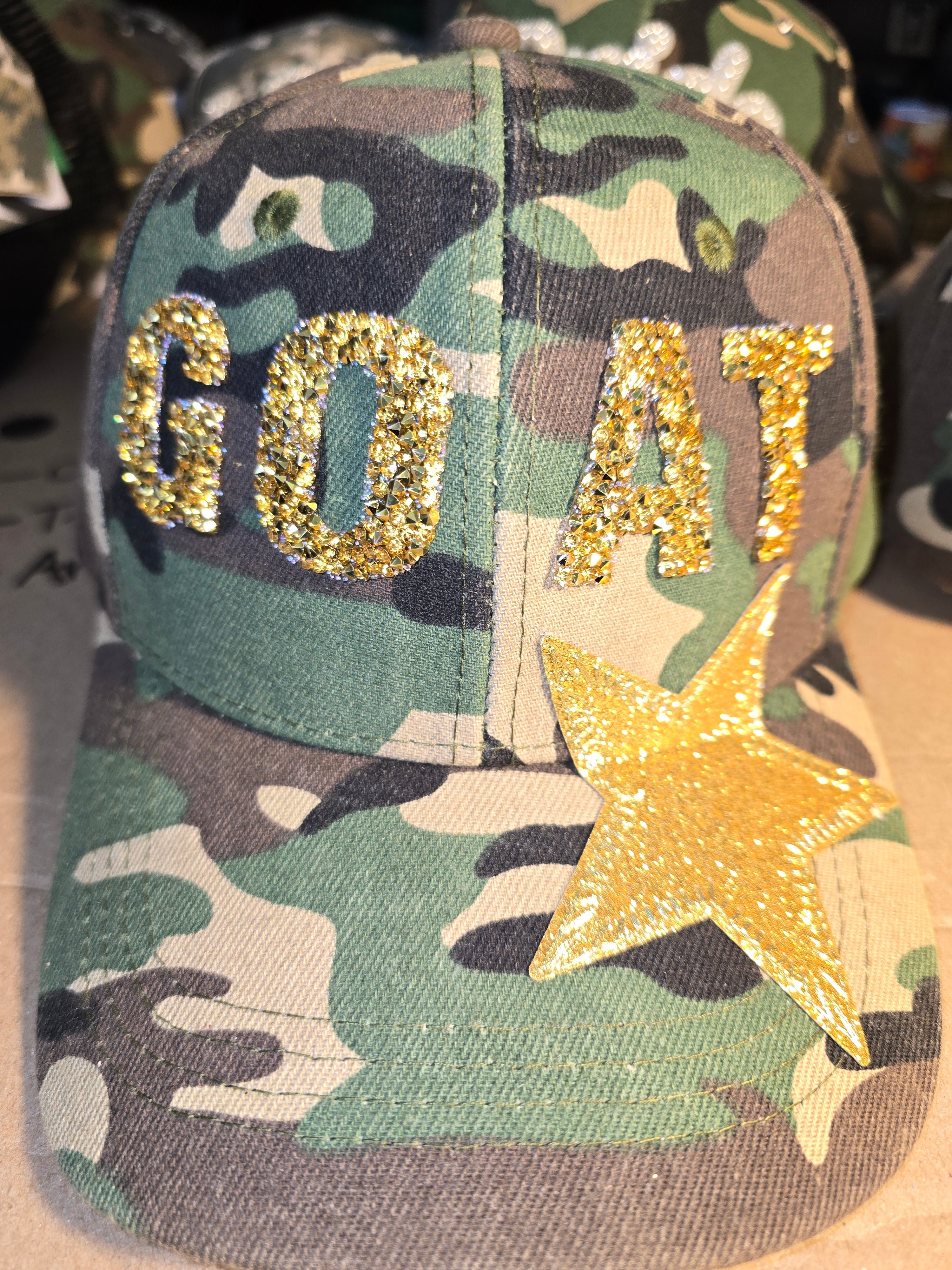 GOAT Star Camo Hat | Statement Camo Hat | Greatest of All Time Energy