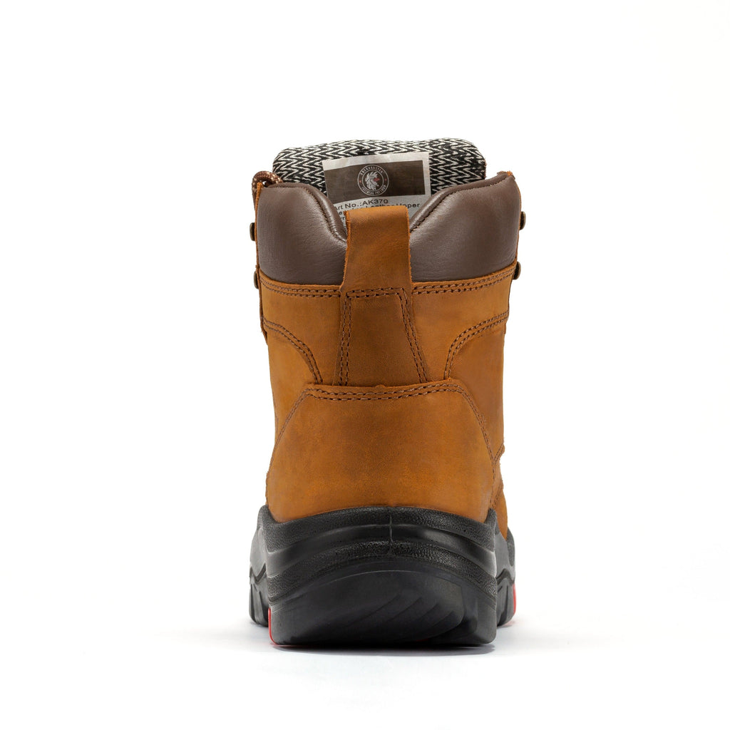 ROCKROOSTER Zumbro 6 inch Wide Steel Toe, Rubber Outsole, EH Protection,, ASTM 2413, Work Boots AK370